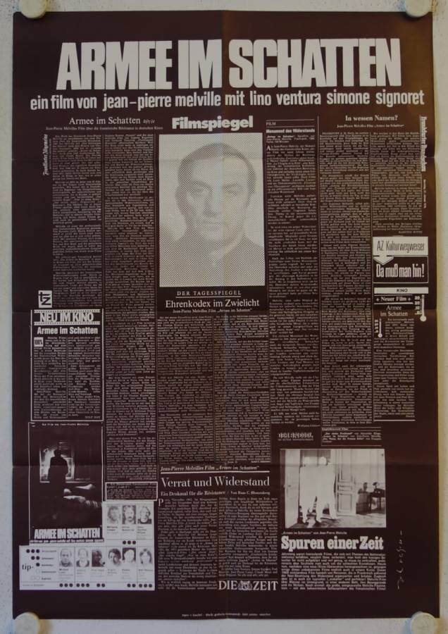 Larmee des ombres - Army of Shadows original release german movie poster